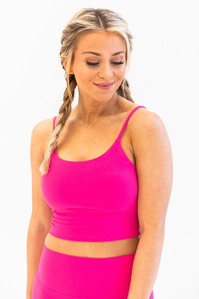 Let's Seize The Day Hot Pink Bra Top | The Pink Lily Boutique