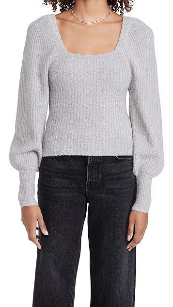 Kimberly Square Neck Ribbed Sweater | Shopbop