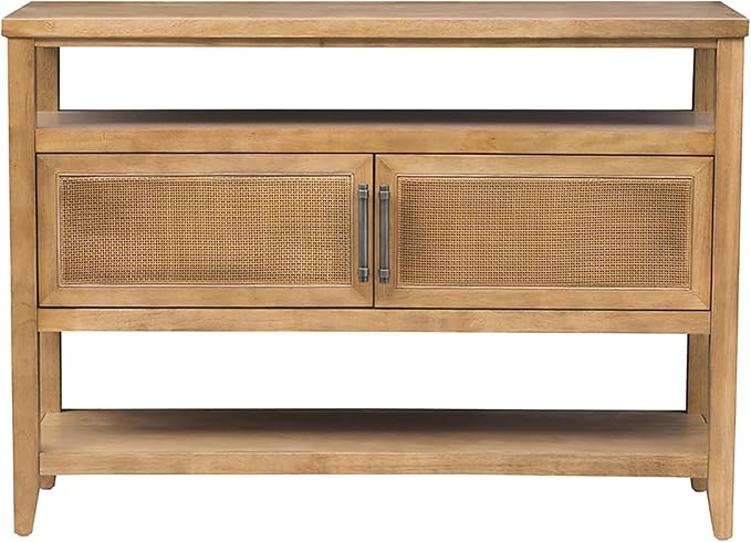 Martha Stewart Naomi Console Table with Storage Cabinet for Living Room Storage Cabinet Lily Pond... | Amazon (US)