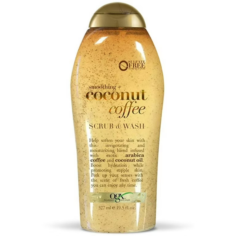 OGX Smoothing + Coconut Coffee Exfoliating Body Scrub with Arabica Coffee & Coconut Oil, Paraben-... | Walmart (US)