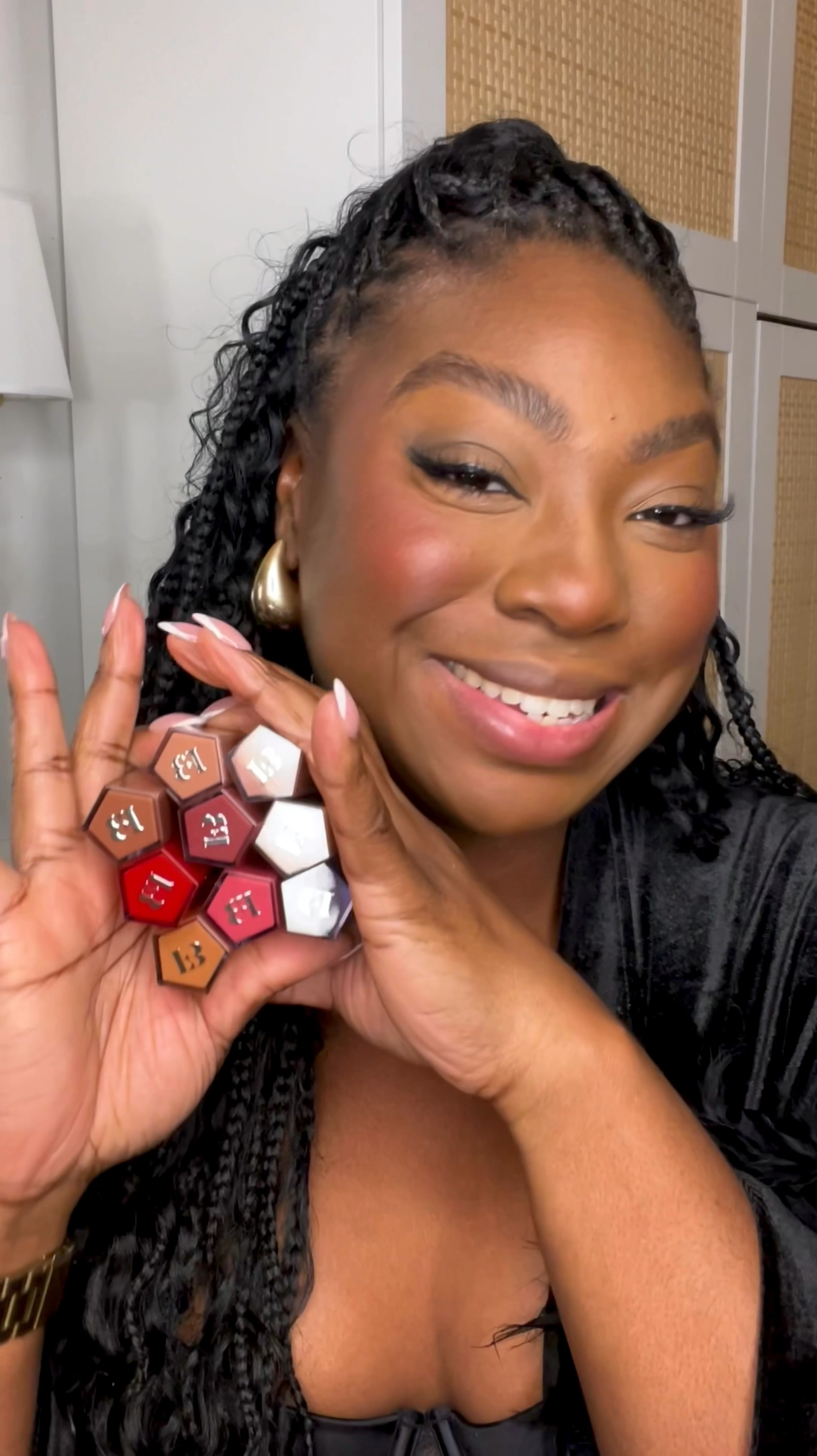 Which Shade Is Your Favourite?!
FINALLY… I’m swatching the viral Gloss Bomb Stix by @fentybeauty 😍
The formula is reminiscent of the Slip-Shine lipsticks, but they offer a gorgeous buildable tint with Vitamin E, Shea Butter & Squalane to lock in moisture for up to 8 hours!!!
Making it perfect for party season & beyond!!

Disclaimer: Products featured in this video were PR Gifted

Which shade do you like the most?

#glossbombstix #fentyface #glossbomb #lipstickswatch #glossylips #shadematch #fentybeauty @fentycorp 
Lip gloss , lip product, lipstick, red lip, nude lip, brown lip

#LTKmakeup #LTKuk #LTKbeauty