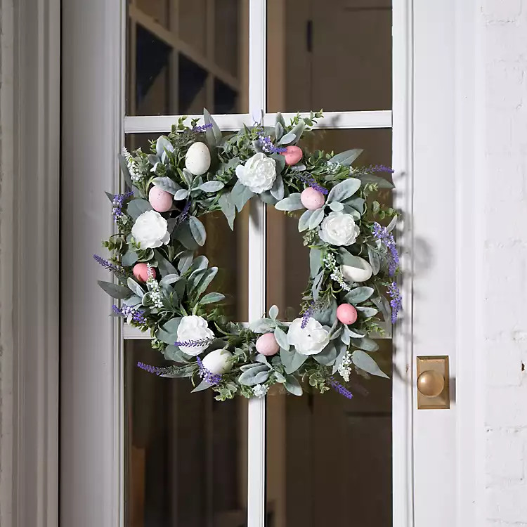 Tulip Easter Egg Mixed Wreath | Kirklands