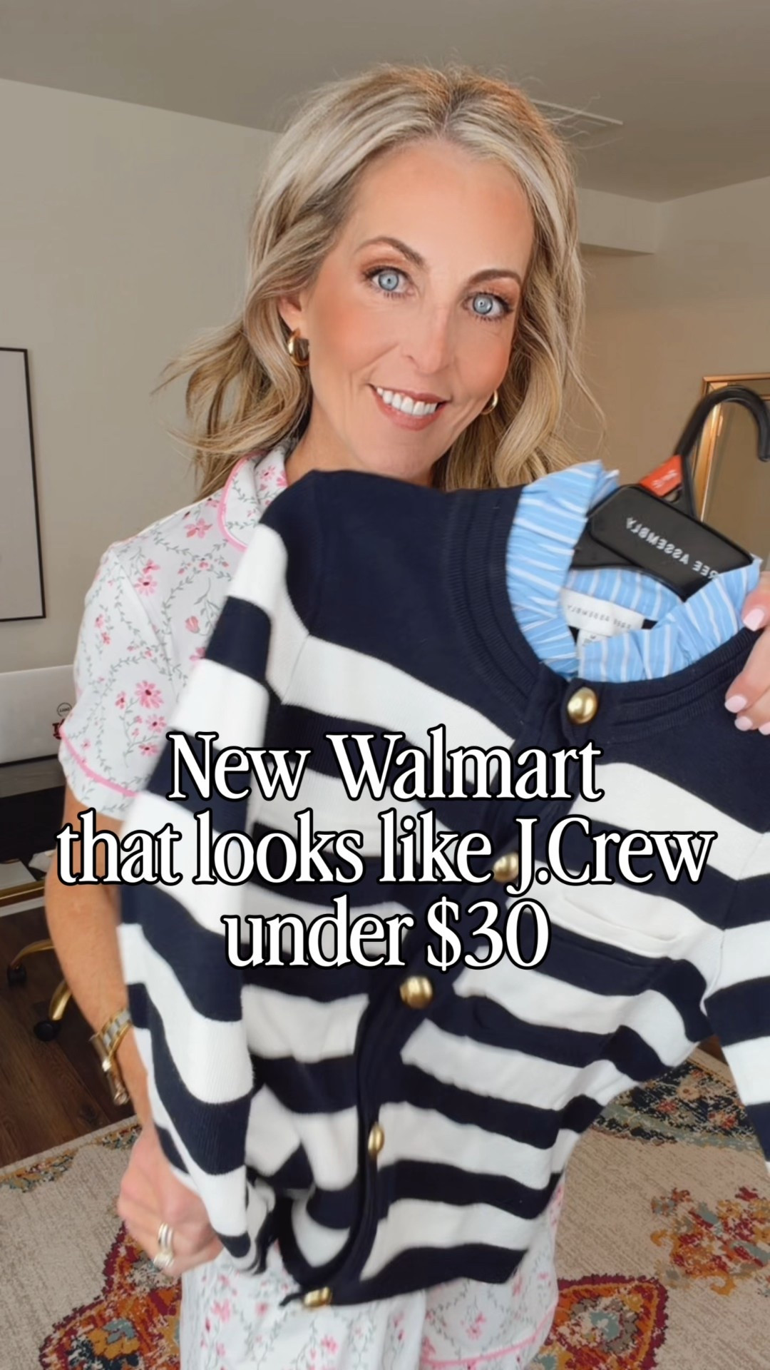 J.Crew-inspired style… but Walmart prices. This NEW arrival is effortlessly polished, beautifully made, and under $30! I LOVE it - Comment Walmart to get all of the details! 

This layered shirt + sweater combo as a simple way to shake up your sweater drawer, and this striped cardigan is the definition of timeless. You can wear it buttoned up for a preppy, put-together look or open for an easy everyday layer—either way, it’s sure to steal the show. It comes in two colors, and I’m so glad they brought it back for spring (I loved it all fall!). I’m wearing a size small, and the jeans are also linked—I’ve bought them three times because they’re that good (I just rolled the cuff).

Size small in top 
0 in jeans 

#LTKgrwm #LTKootd #LTKdayinmylife