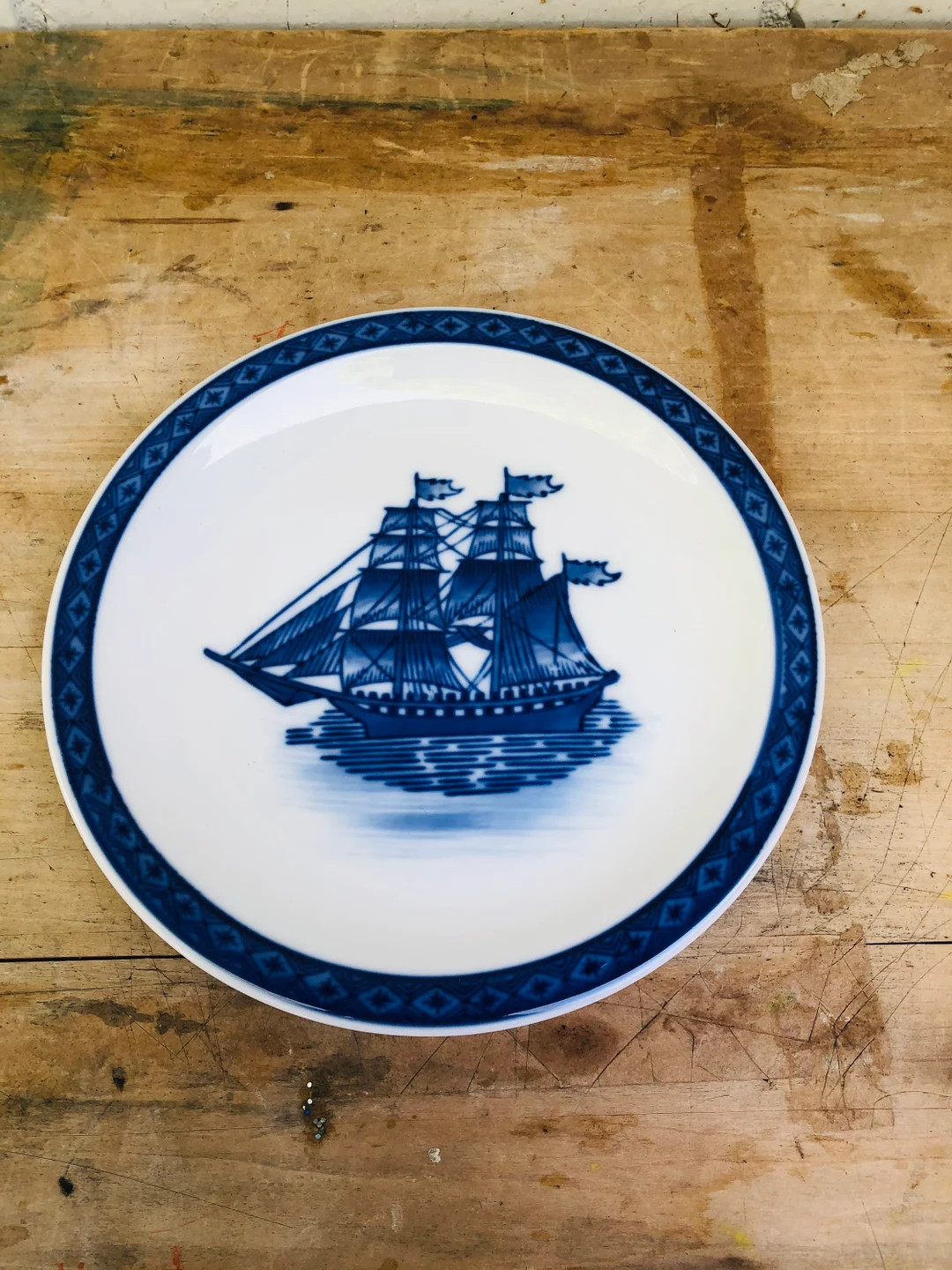 Sailboat Salad Plate China - Nautical Decor - Coastal Decor | Etsy (US)