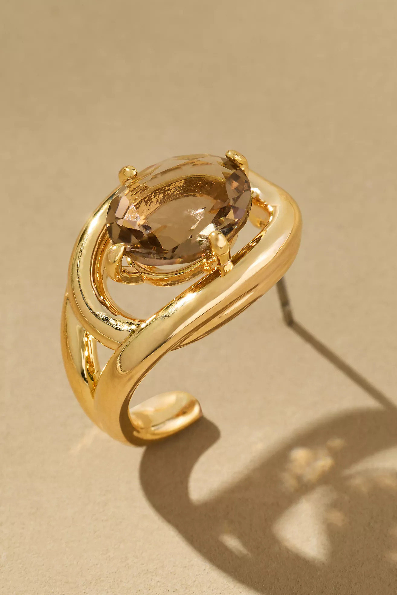 Curve Stone Huggie Hoop Earrings | Anthropologie (US)