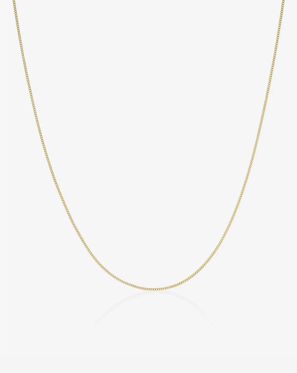 Diamond Cut Curb Chain Necklace | Ring Concierge