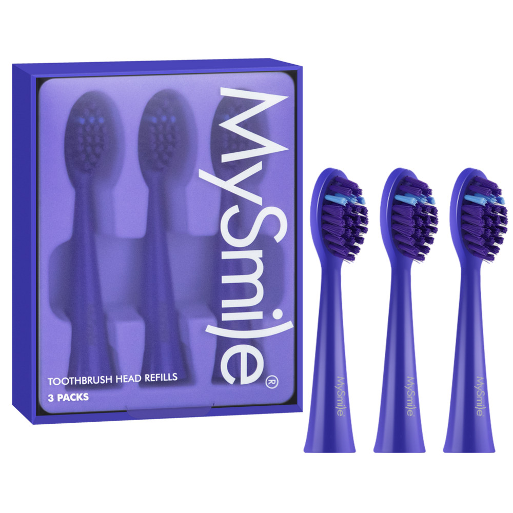 MySmile DY156 Electric Toothbrush Replacement Heads (3 Pack) - Blue | Ulta