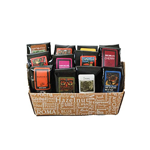 Indulgent Coffee Selection Gift Box | 100% Specialty Arabica Coffee | 12 Sample Bags of Medium Roast Ground Coffee | Amazon (US)