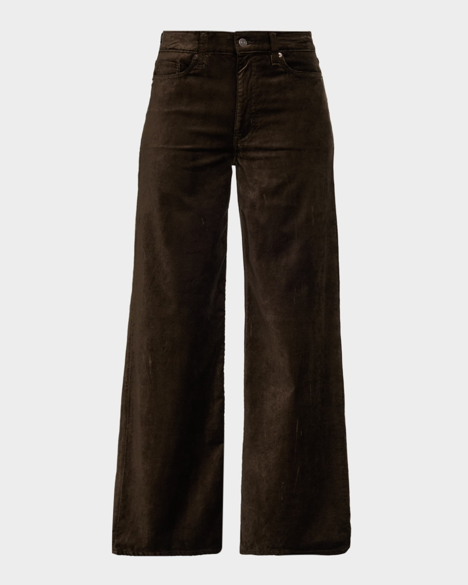 FRAME Le Slim Palazzo Velvet Jeans | Neiman Marcus