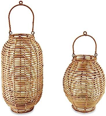 Mud Pie Rattan Lantern (Short) | Amazon (US)