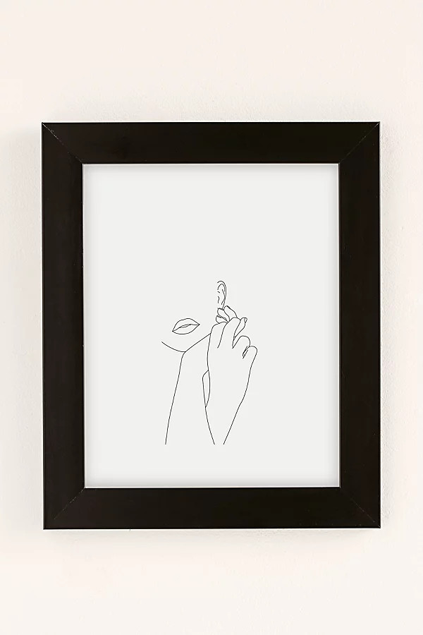 The Colour Study Minimalist Face Illustration Art Print | Urban Outfitters (US and RoW)