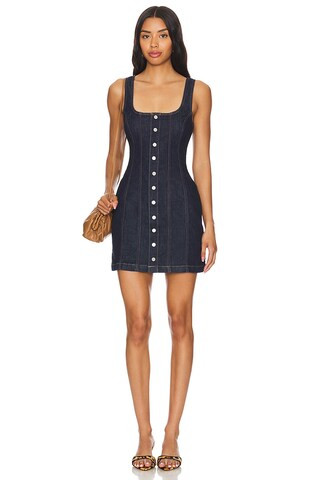 Abrand Angel Mini Dress in Rinse Denim from Revolve.com | Revolve Clothing (Global)