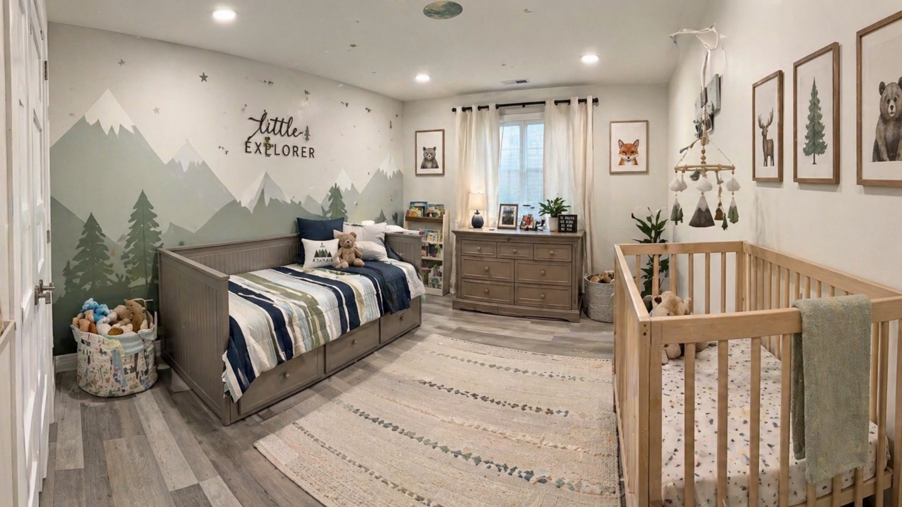 Cozy shared kids room makeover 🤍
Created a calm, neutral space that works for BOTH big kid + baby 👶🛏️
Love how the soft textures + simple tones make it feel so peaceful (but still functional for everyday life 🙌)

#LTKKids #LTKdayinmylife #LTKmomlife