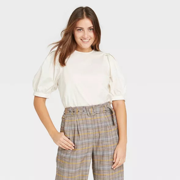 Women's Balloon Short Sleeve Top - A New Day™ | Target