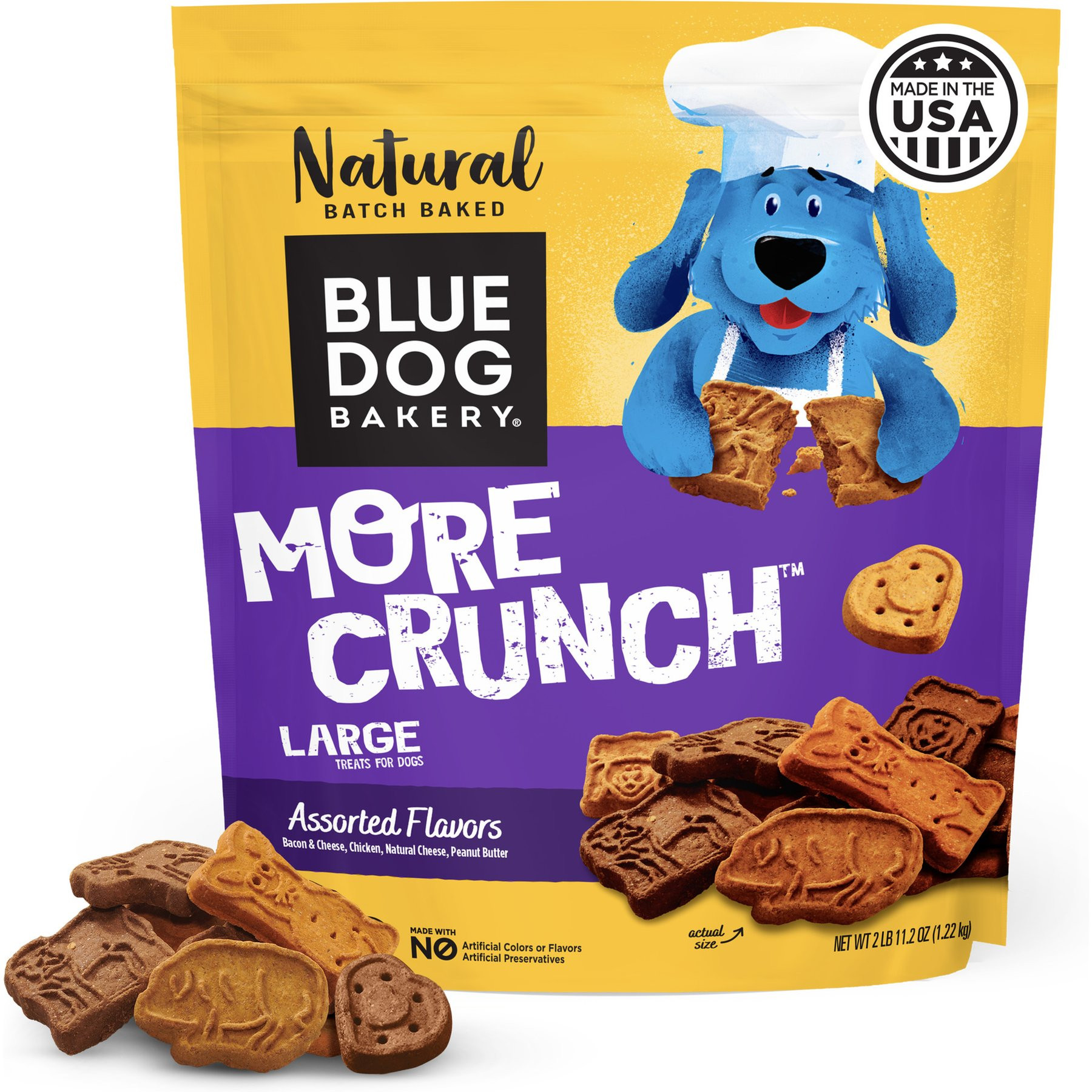 Blue Dog Bakery More Crunch Assorted Flavors Dog Treats, 86.4-oz bundle | Chewy