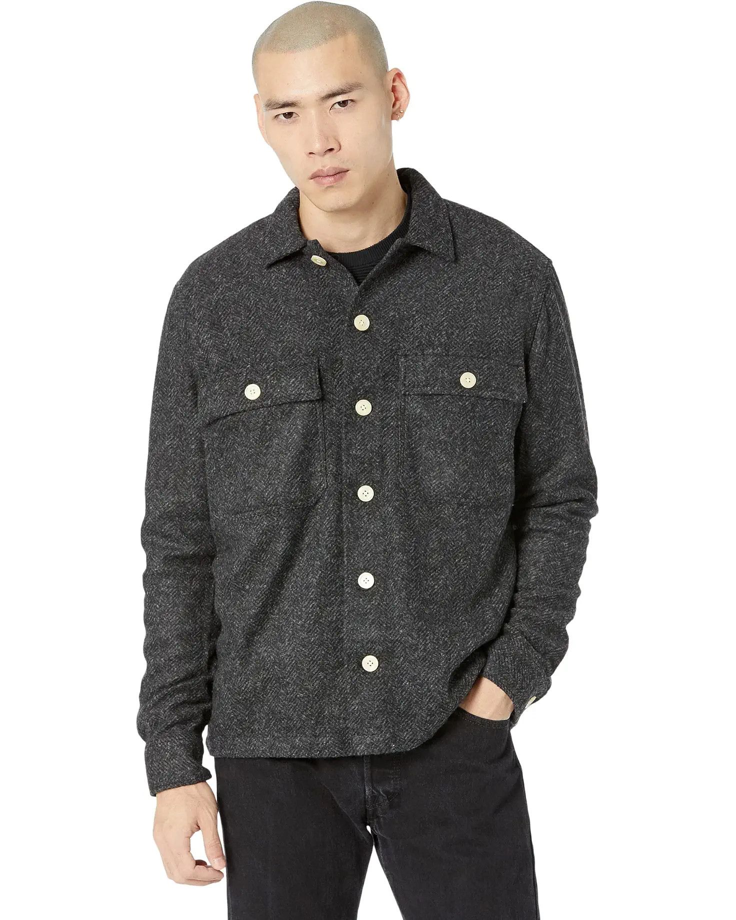 AllSaints Commodore Long Sleeve Shirt | Zappos