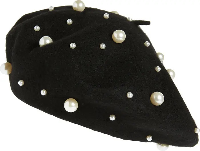 Tasha Imitation Pearl Beret | Nordstrom | Nordstrom