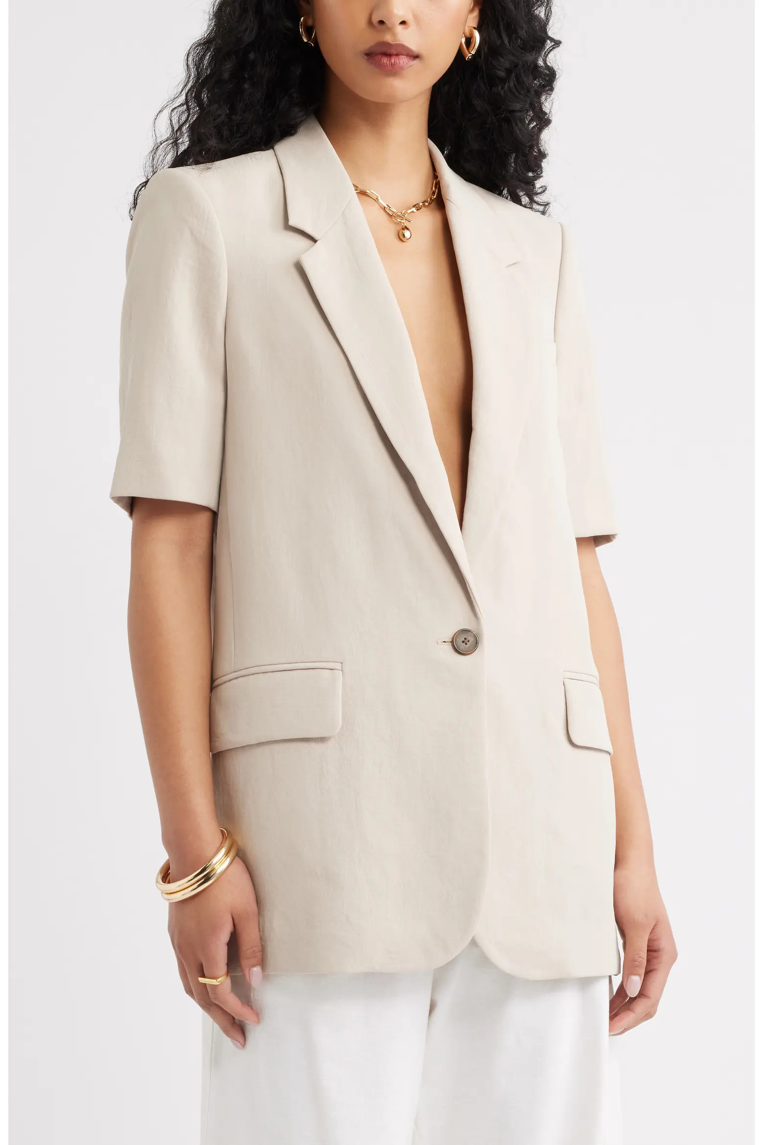Curator Short Sleeve Blazer (Women) | Nordstrom | Nordstrom