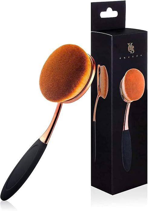 Yoseng Oval Foundation Brush Large Toothbrush makeup brushes Fast Flawless Application Liquid Cre... | Amazon (US)