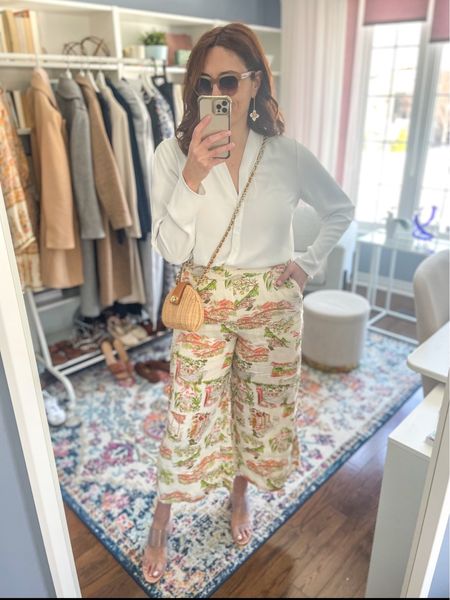 Trends should blend seamlessly into your wardrobe and work with existing staples. I love how these fun printed linen pants work with my staple investment pieces. Pants are in store at Marshalls. Linking similar. 

Spring outfit, vacation outfit, sandals 

#LTKmidsize #LTKSeasonal #LTKover40