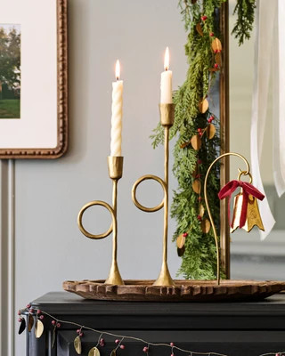 Antique Inspired Trumpet Taper Holder | Magnolia