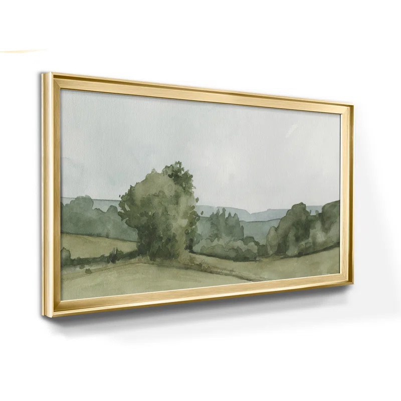 Vintage Landscape Sketch I Framed On Canvas Print | Wayfair North America