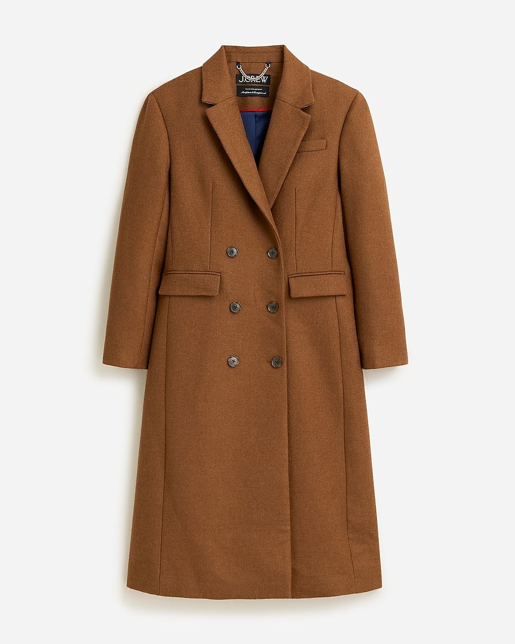 Double-breasted topcoat in Italian melton wool blend | J.Crew US