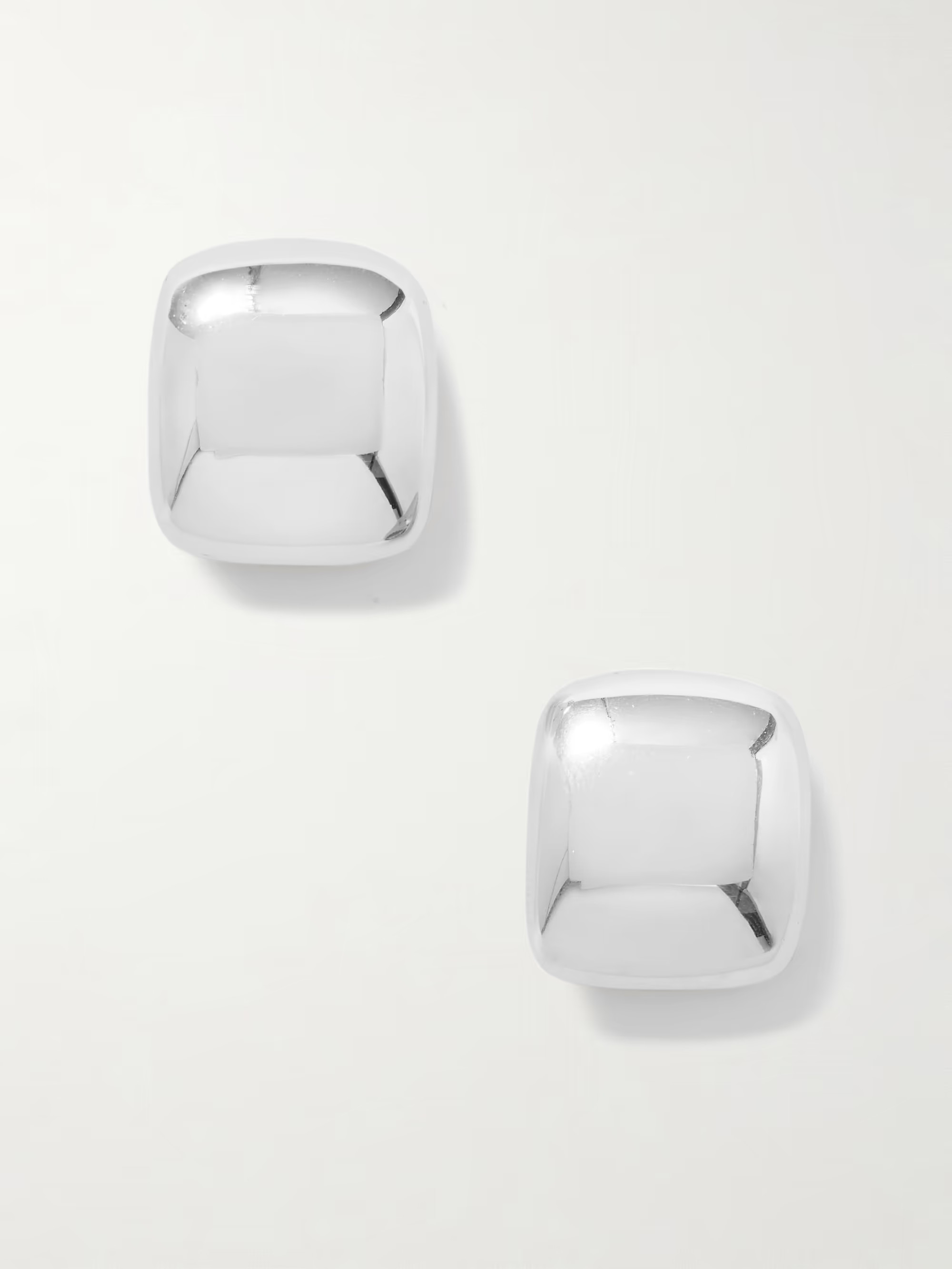 Pebble rhodium-plated earrings | NET-A-PORTER (UK & EU)