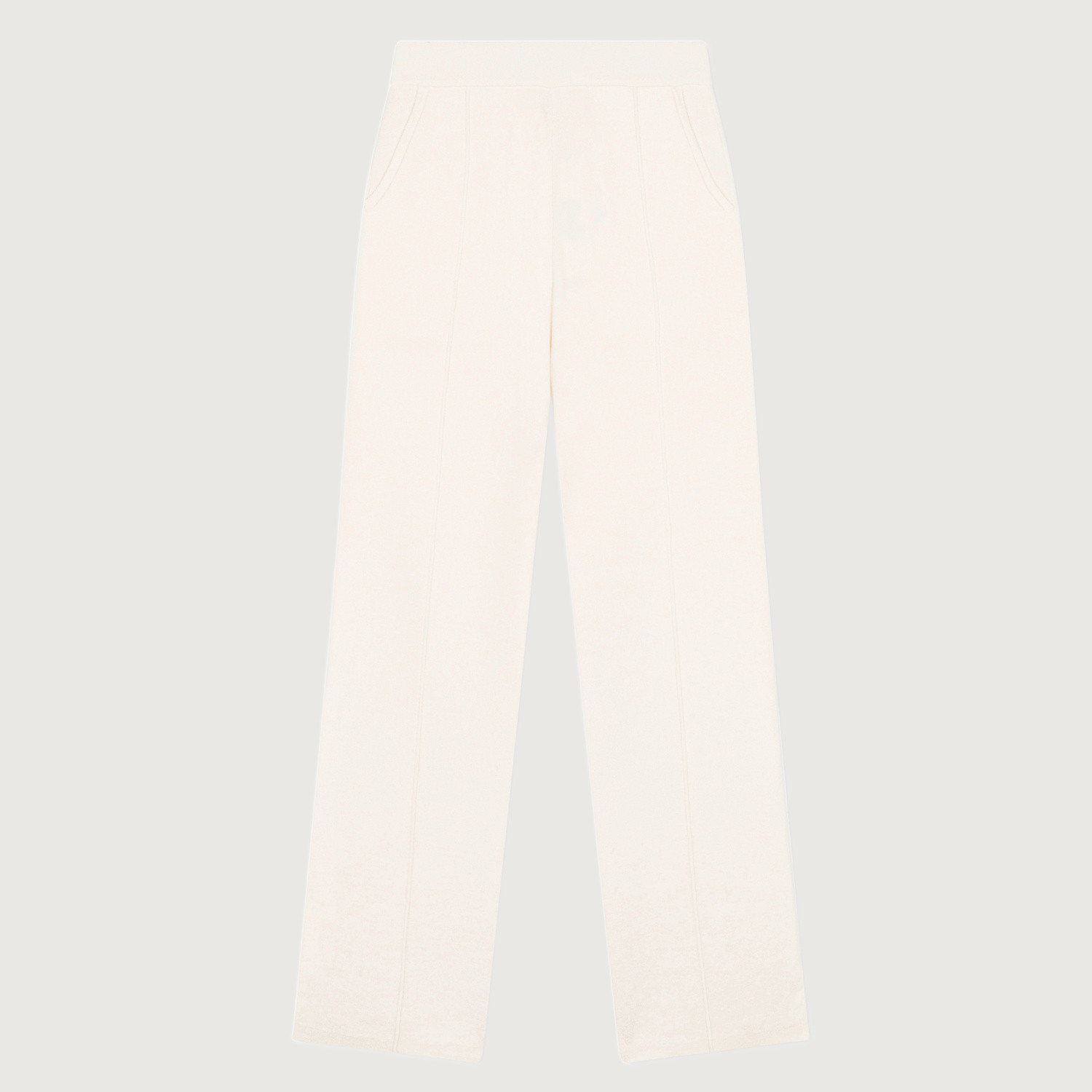 Everyday Knit Trousers - Cream | EllandEmm