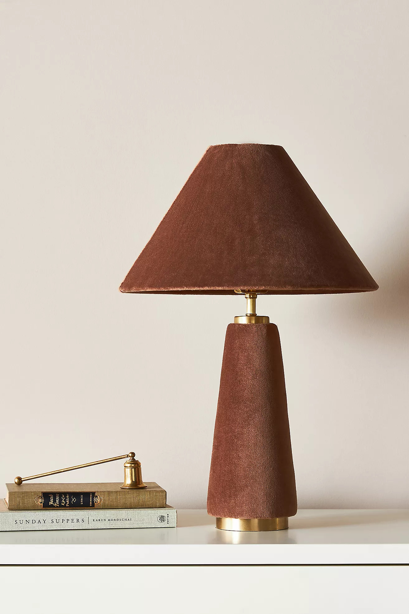 Lulu Velvet Table Lamp | Anthropologie (US)