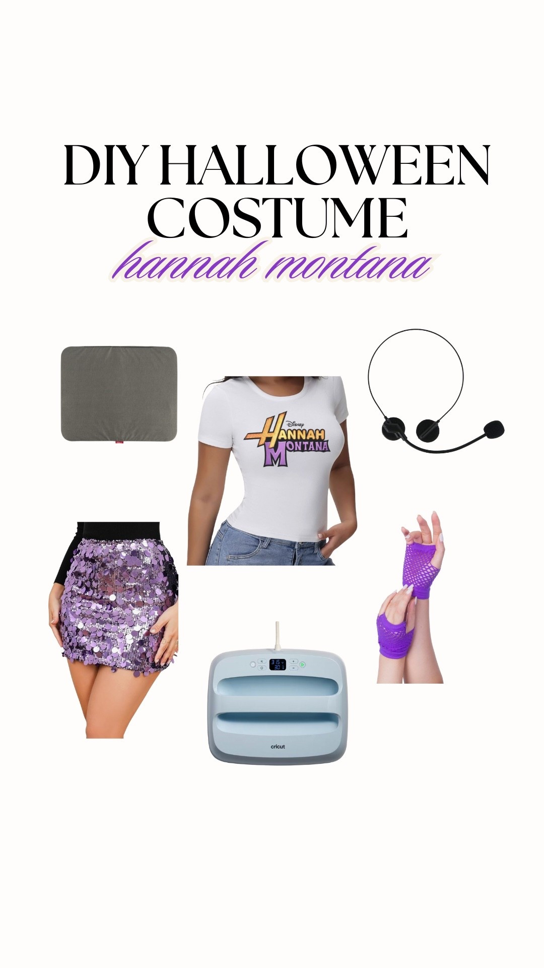 be Hannah Montana this Halloween and make a DIY Halloween Costume with your Cricut! 💜🎶

#LTKSeasonal #LTKU #LTKHalloween