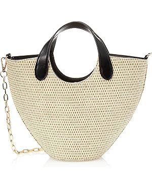 The Drop Women's Jade Straw Tote with Chain Strap | Amazon (US)