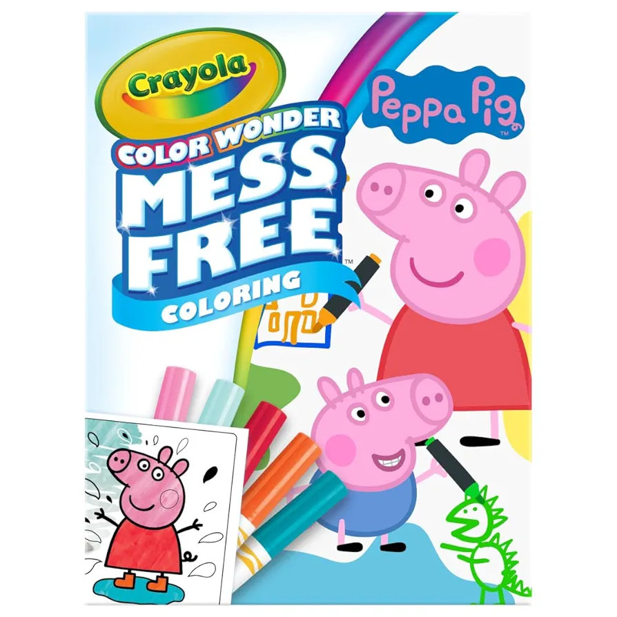Crayola Peppa Pig Color Wonder Activity Set, Mess Free Peppa Pig Coloring Pages for Toddlers, Pep... | Amazon (US)