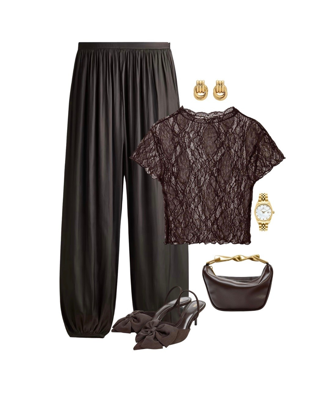 Styling balloon trousers 🤎
Brown outfit 
Lace 
Bow heels 
Zara 
Brunch outfit 
OOTN 
Date night 

#LTKuk #LTKdatenight #LTKFashionMonth