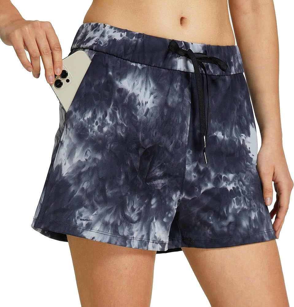 Willit Women's Yoga Lounge Shorts Hiking Active Running Workout Shorts Comfy Travel Casual Shorts... | Amazon (US)