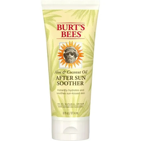 Burt S Bees After Sun Lotion With Hydrating Aloe Vera & Coconut Oil - Summer Essentials Sunburn Relief Natural After Sun Soother 6 Oz | Walmart (US)