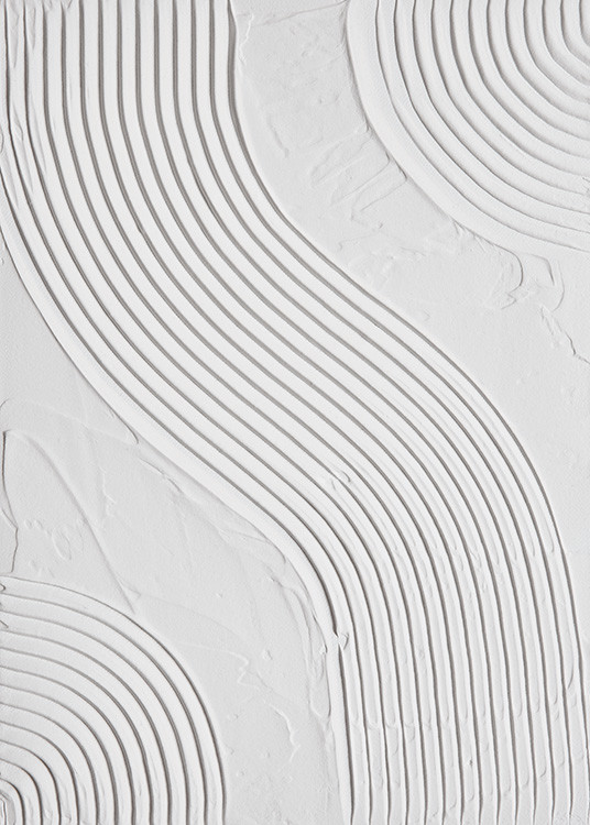 Abstract Texture Waves Print | Desenio