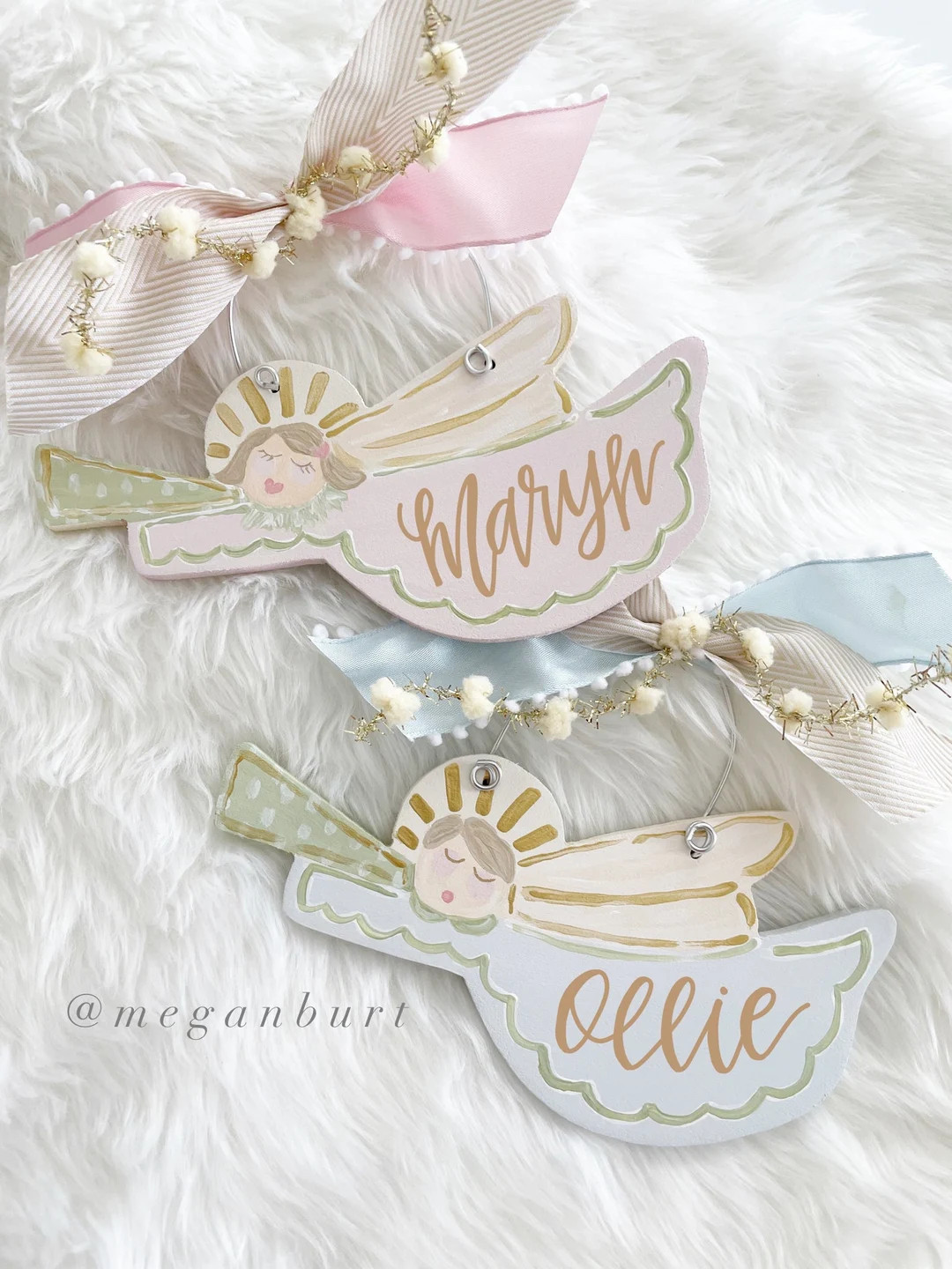 Personalized Angel Girl and Boy Ornament - Etsy | Etsy (US)