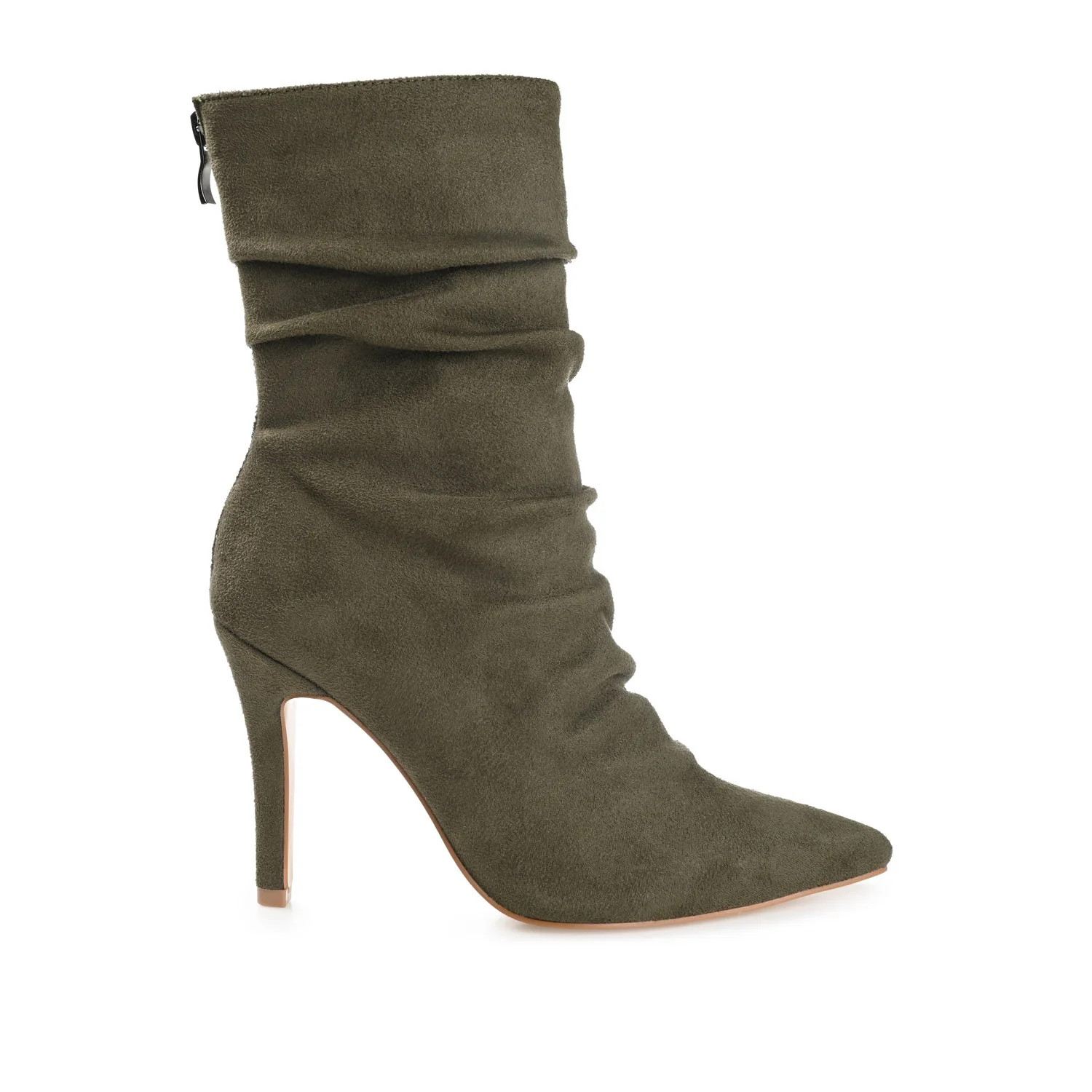 MARKIE STILETTO HEELED BOOTIES IN WIDE - Olive | Journee Collection