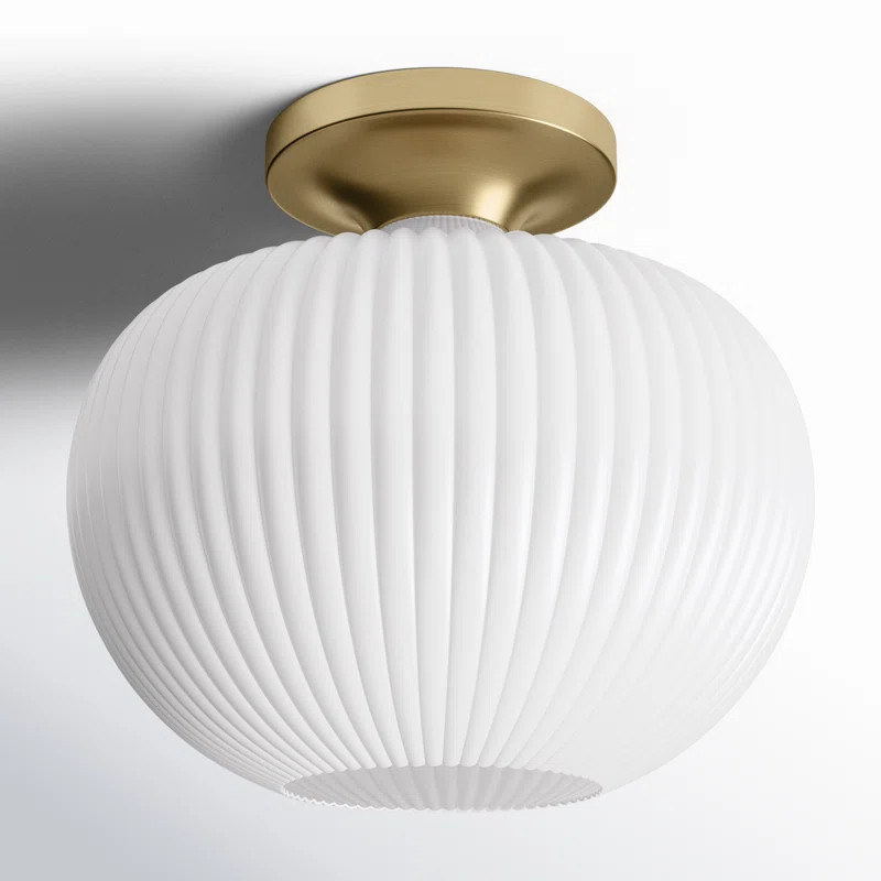 Collina Glass Semi Flush Mount | Wayfair North America