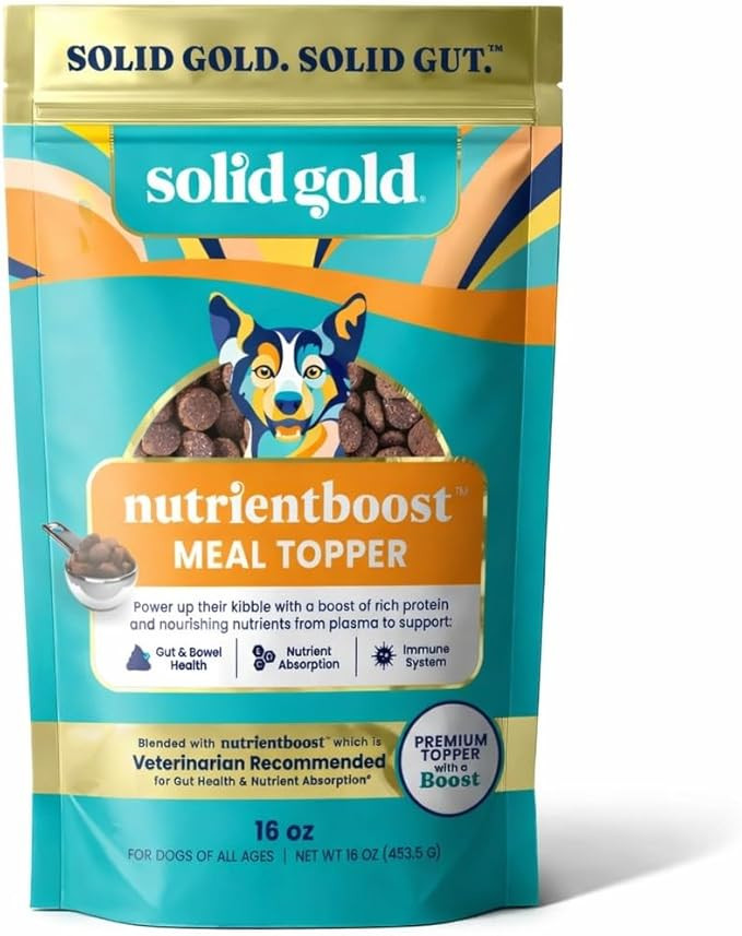 Solid Gold NutrientBoost Meal Toppers for Dogs - High Protein Dog Food Toppers for Dry Food - Gra... | Amazon (US)