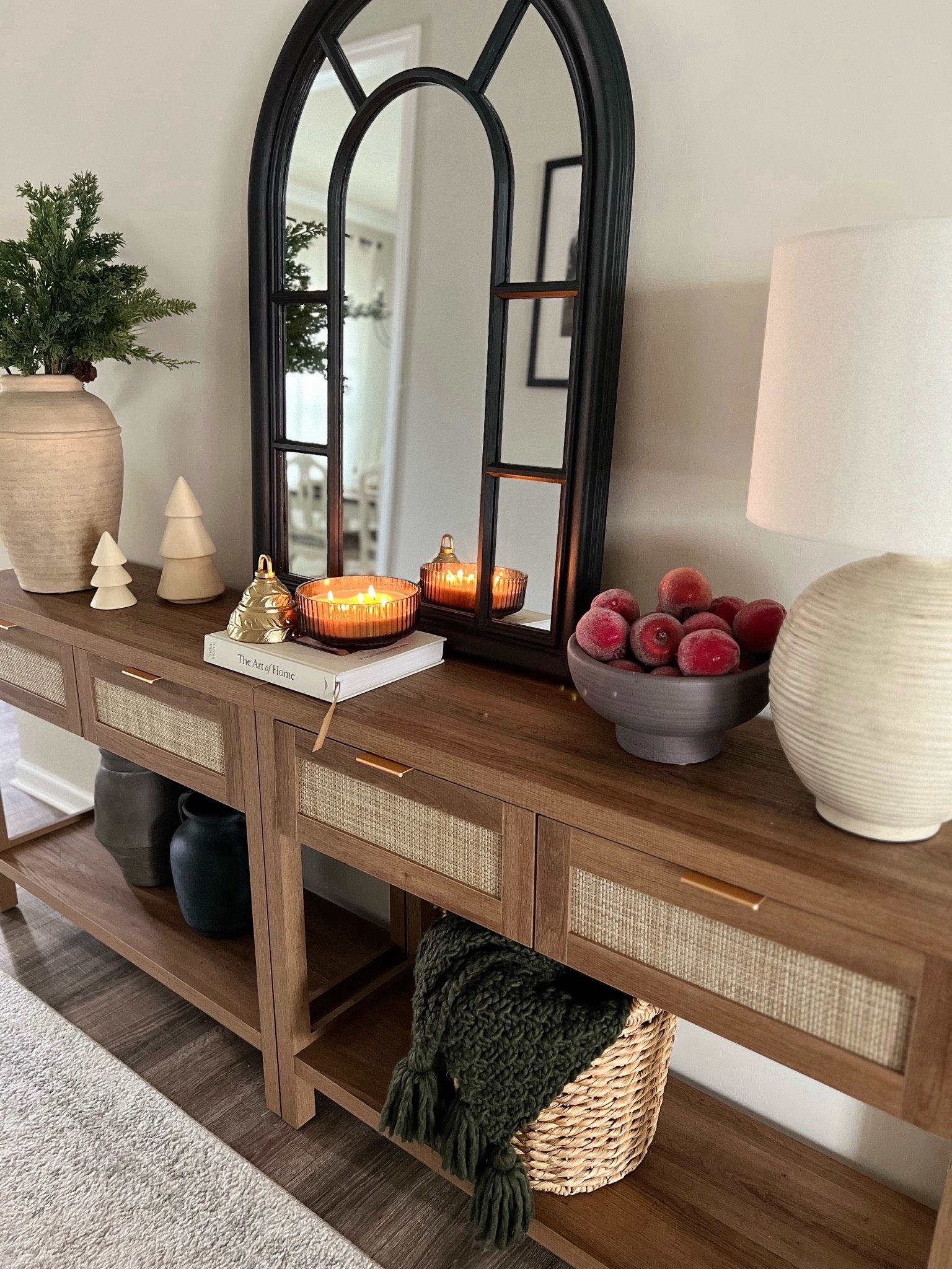 ✨My entryway needed a glow up✨ 

I’ve been on a hunt for a console table for a while now. I was looking for something a little different and I am so happy with this one I found on Amazon. Sad story with a happy ending:  I ordered it in October, and then they canceled my order because it was out of stock. It was selling like hotcakes. Finally, it came back in stock, and I snatched it up real quick! It is two together and gives me so much room to decorate!

Don’t worry, I’m still keeping my other one Maybe a DIY project in the near future! 😉 

What do you think? Do you love it? ✨

.
.
.
#glowup 
#amazonhomedecor #ConsoleTableDecor
#ConsoleTableStyling
#ConsoleTableDesign
#ConsoleTableIdeas
#ConsoleTableInspiration
#ChristmasDecor
#HolidayDecor
#ChristmasTableDecor
#HolidayTableDecor
#ChristmasTableSetting
#HolidayTableSetting
#ChristmasCenterpiece
#HolidayCenterpiece
#ChristmasVignette
#HolidayVignette
#ChristmasHomeDecor
#HolidayHomeDecor
#ChristmasInteriors
#HolidayInteriors

#LTKhome #LTKHoliday #LTKover40