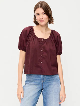 Airy Button-Down Top | Old Navy (US)