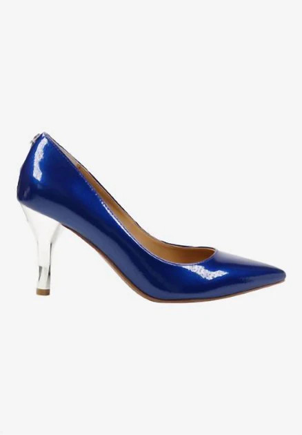 Women's Kanan Slip On Pumps In Cobalt Blue Patent | Shop Simon