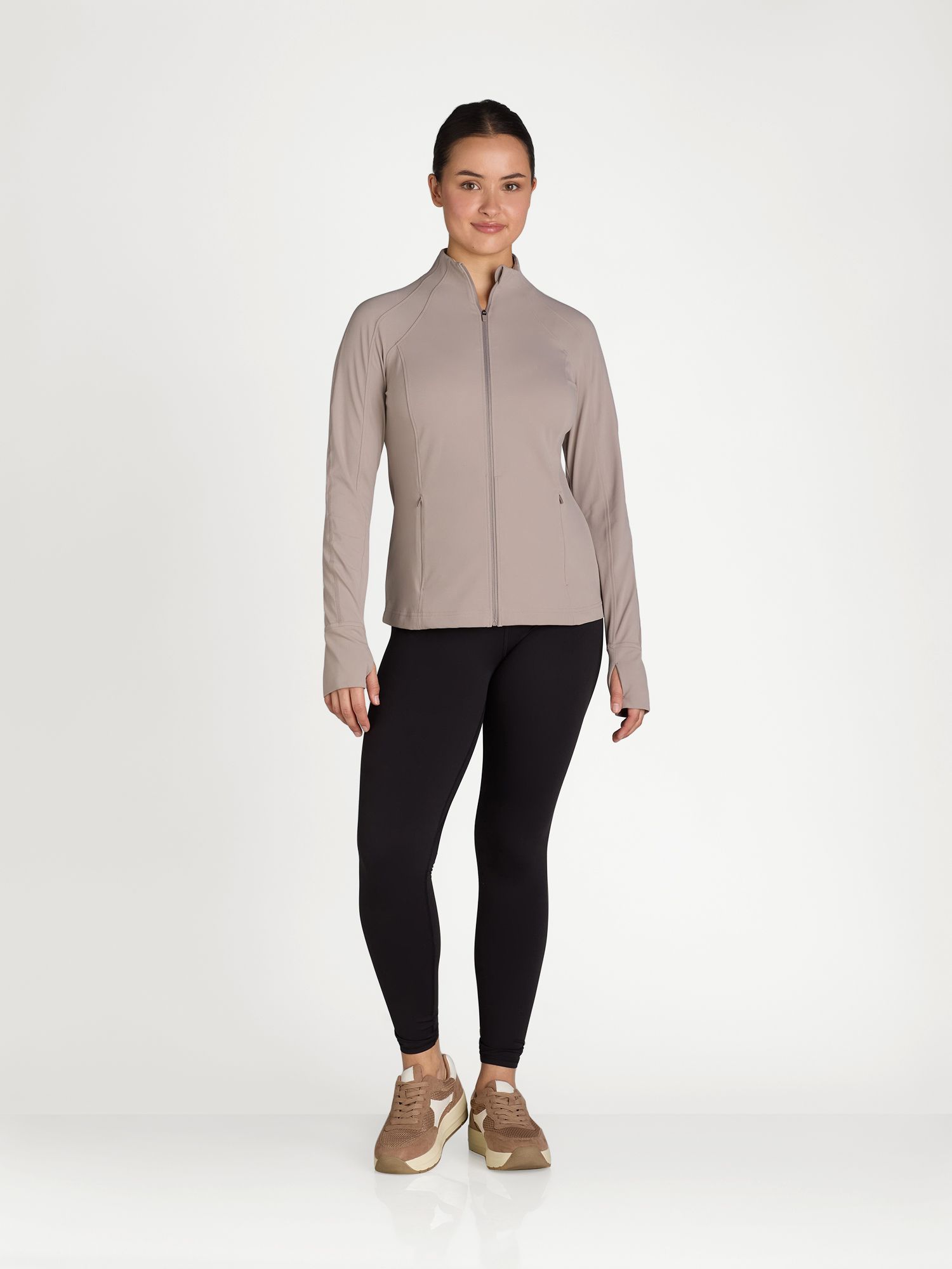 Avia Women's and Women's Plus SoftSculpt Zip-Up Jacket, Sizes XS-4X | Walmart (US)