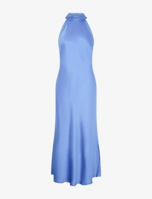 Seychelles Halterneck Satin Maxi Dress | Selfridges