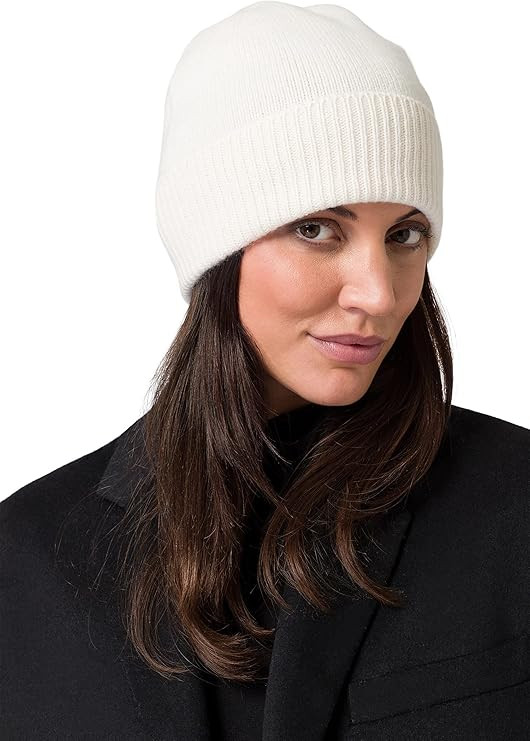 Style Republic Women’s Ribbed Beanie, 100% Cashmere, Soft & Stretchy with Ribbed Edge, Warm Hat... | Amazon (US)