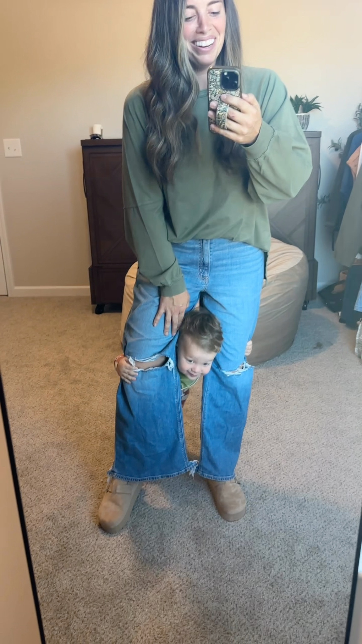 Here is a VERY realistic OOTD breakdown from a toddler boy mom 😂
-This is my style wrapped up into 1 outfit! Oversize, comfortable clothes, but still feeling cute and put together. Clearly j need to be comfortable and flexible to keep up with this child 😂
This oversize Aerie boyfriend Tee check EVERY box! 

Also love the style and feel of the Aerie Barrel sweatpants! I just need to size down. The perfect lounge pant! 

#LTKActive #LTKMidsize #LTKFindsUnder50