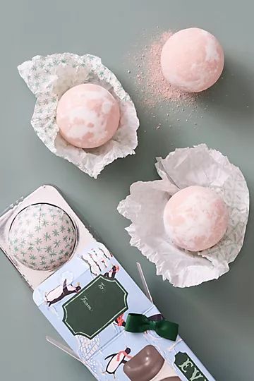 George & Viv Everything Nice Bath-Bomb-Ornament Gift Set | Anthropologie (US)