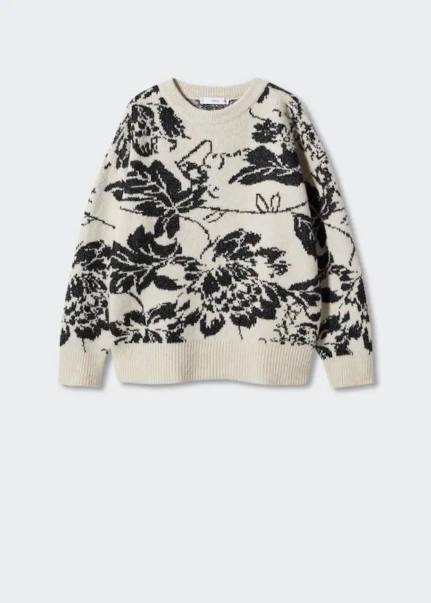 Flowers knit sweater -  Women | Mango USA | MANGO (US)